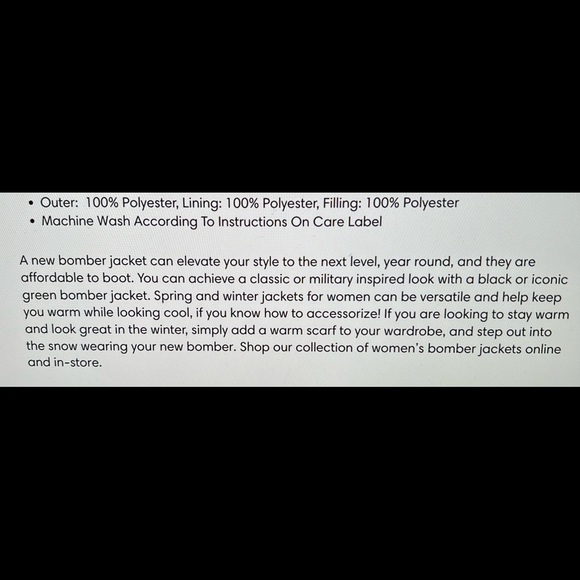 Canada Weather Gear // Bomber Jacket - Picture 5 of 7